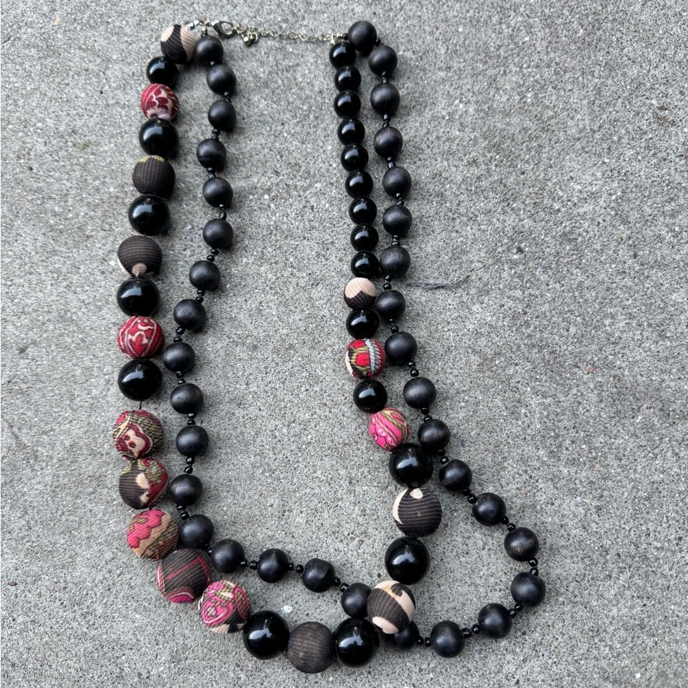 Beaded costume necklace